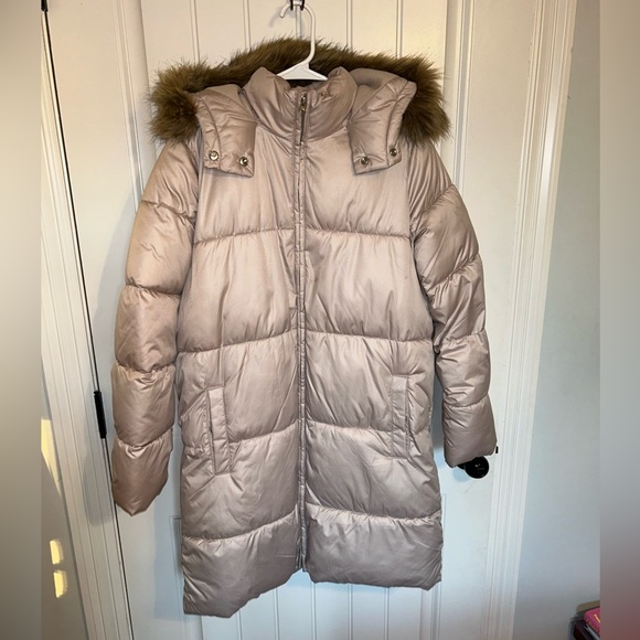 Old Navy Frost Free Long Line Hooded Puffer Coat Size M - Picture 4 of 6
